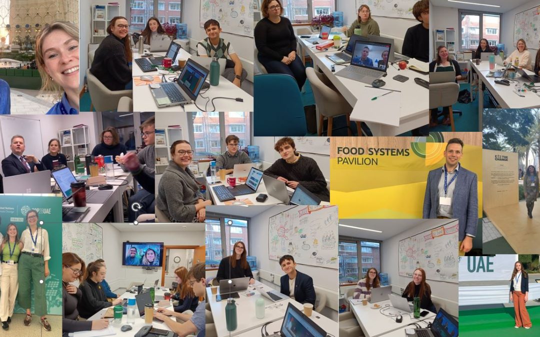 collage of images from the COP Climate Action studio