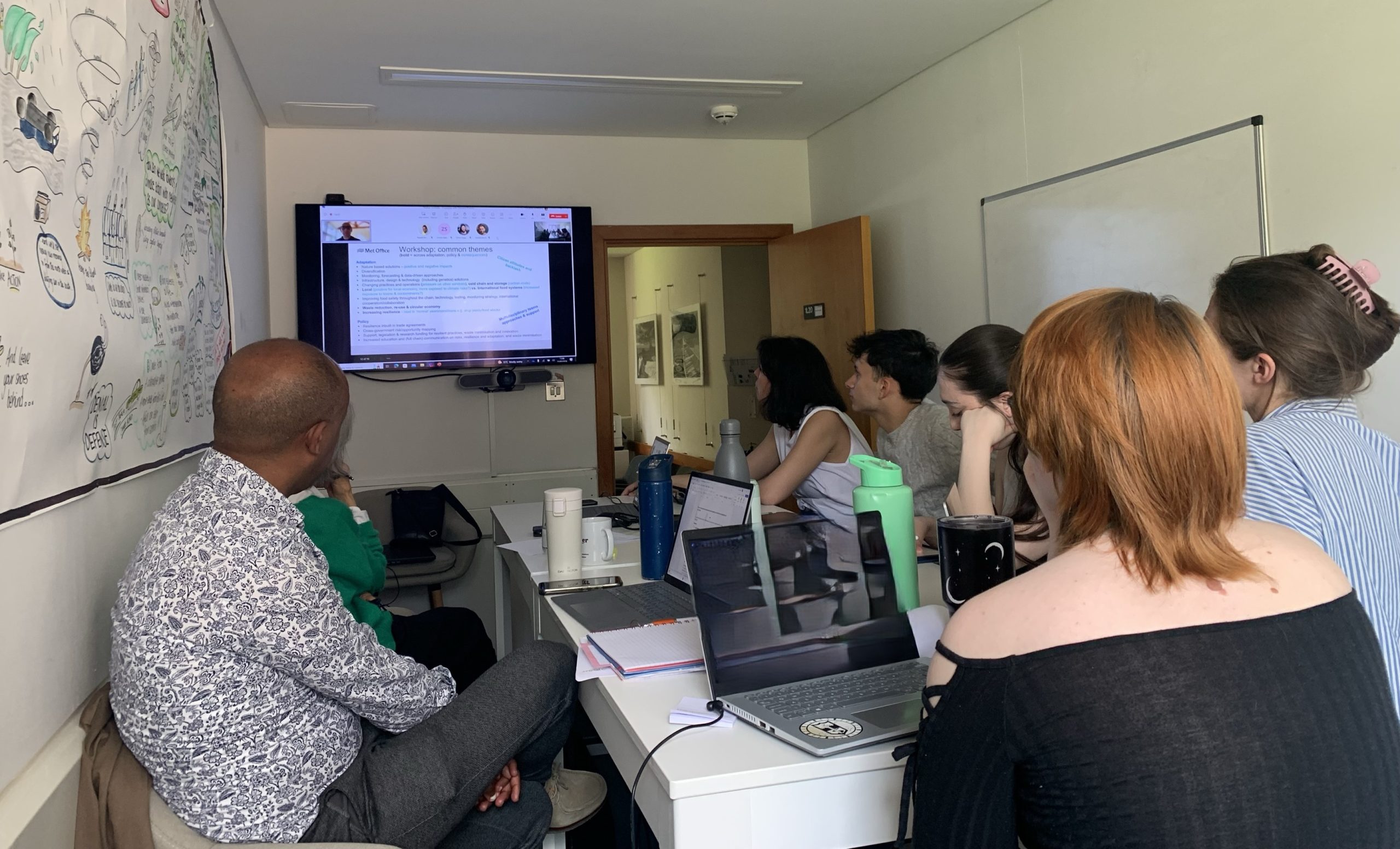 Participants attending the training