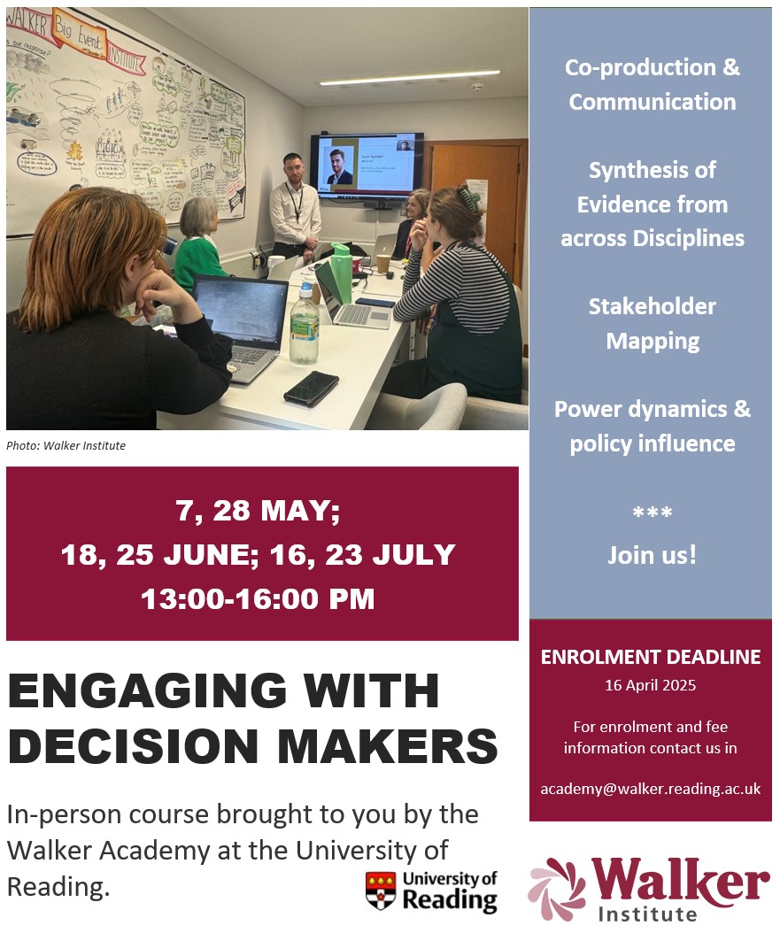 Engaging with Decision makers poster