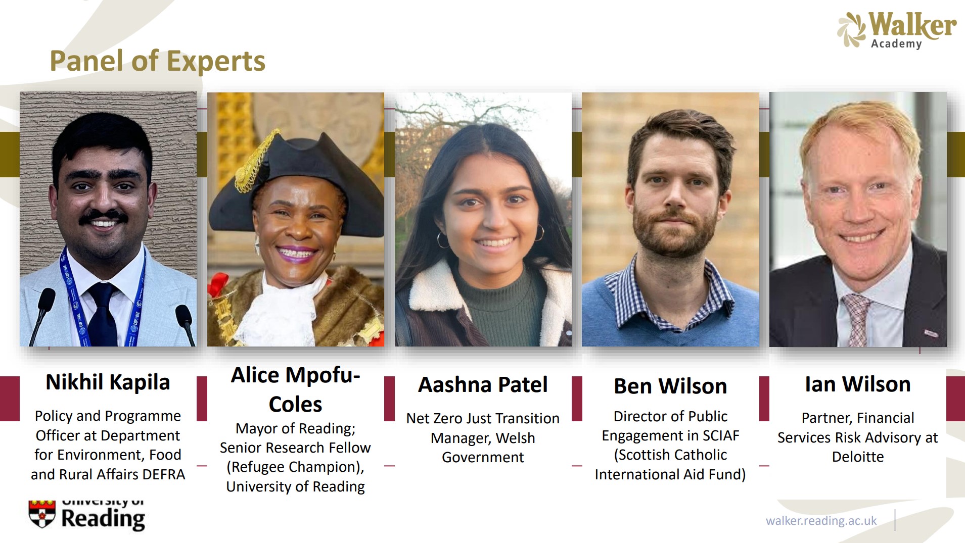 Panel of Experts - Session 6 EwDM training