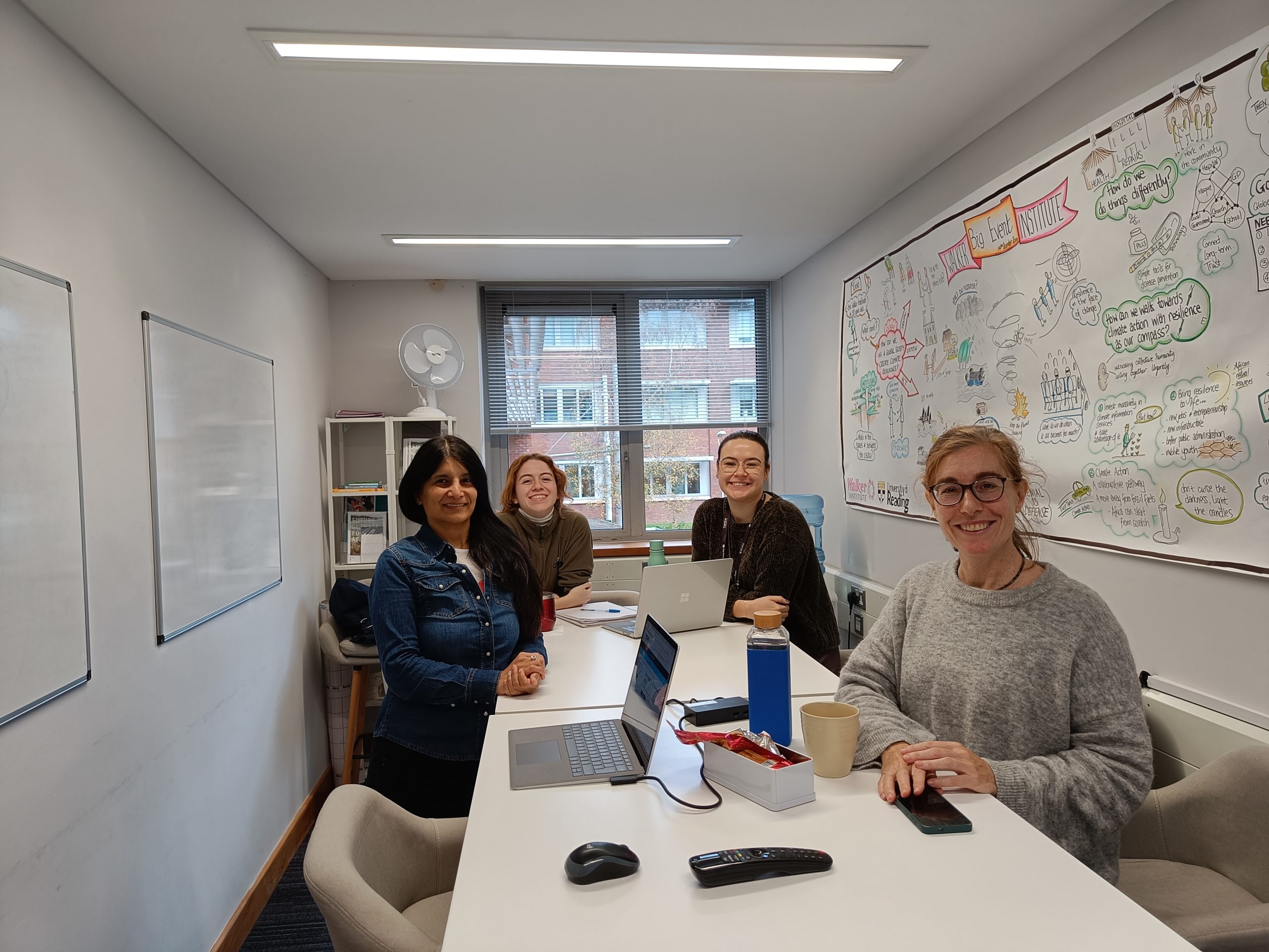 Dr Manuela Gonzalez-Suarez in the studio with students