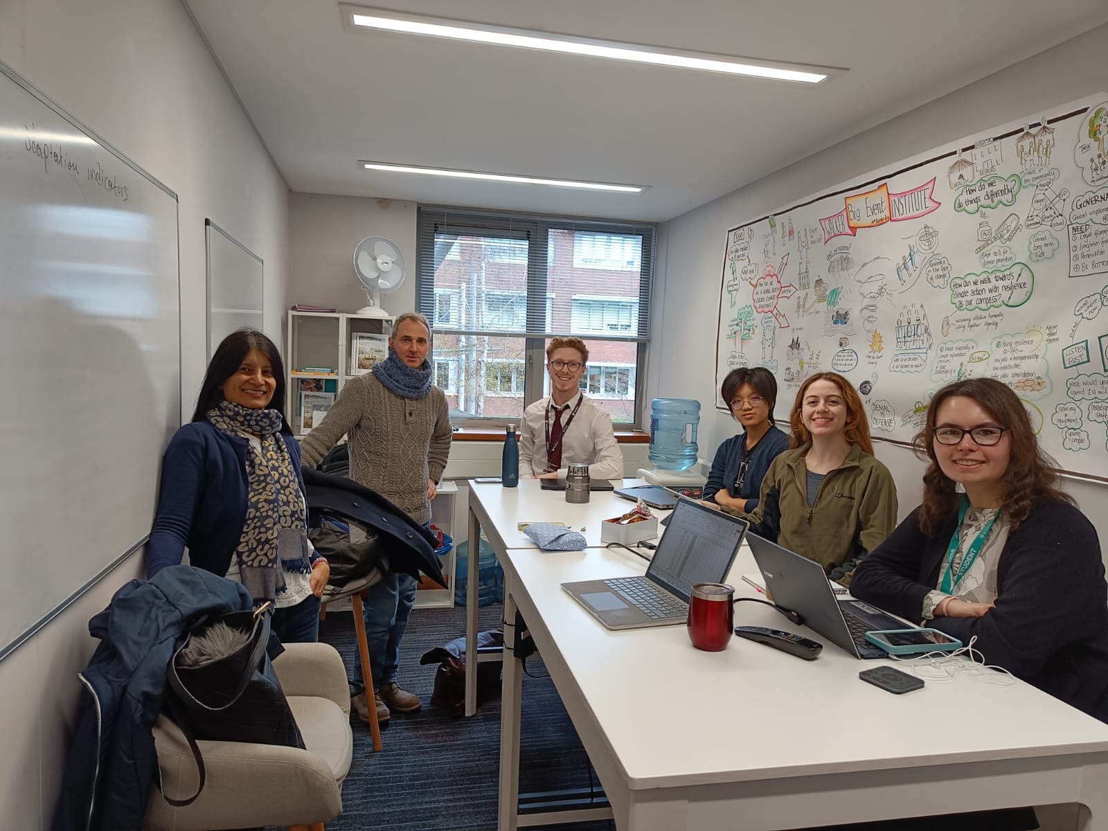 Prof. Etienne Roesch in the studio with students