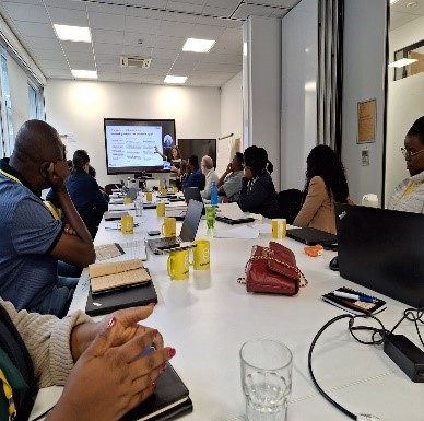 picture taken during the meeting between Sightsavers and Walker institute staff.