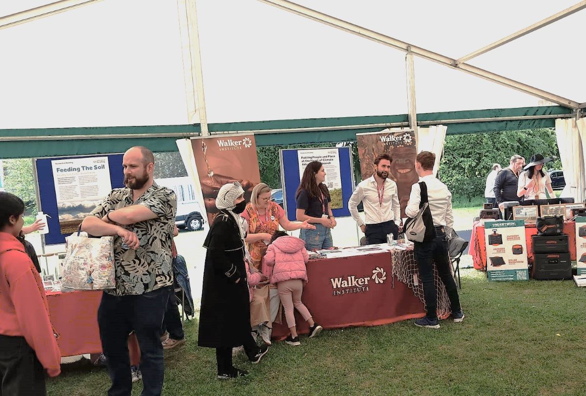 Eme Lucia Daniel at the community fair a