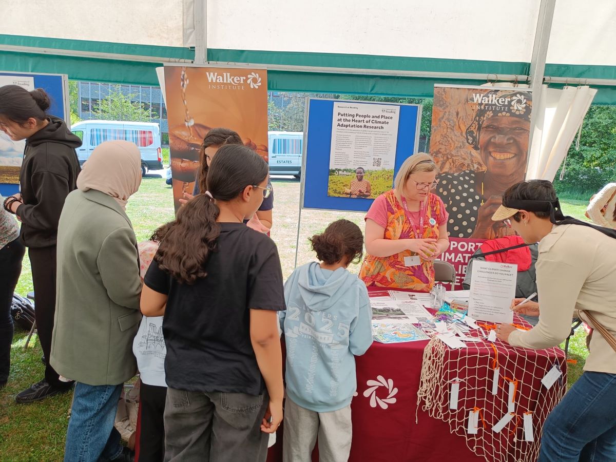 Eme Lucia at the community fair a