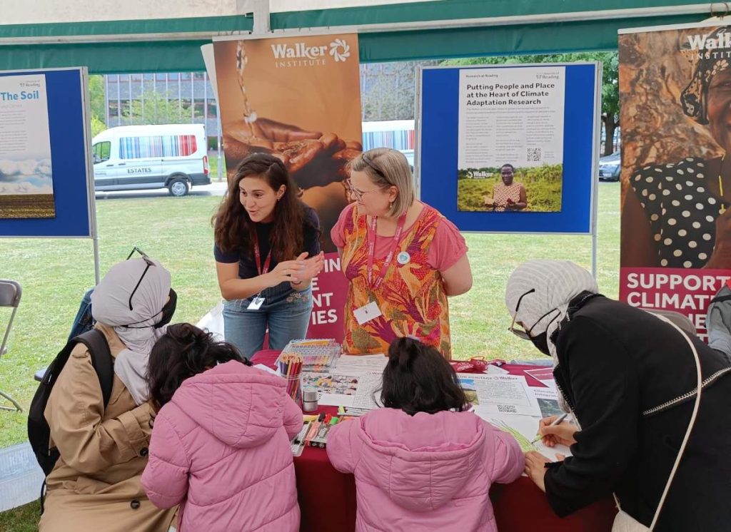 Lucia and Eme at the Community Fair b