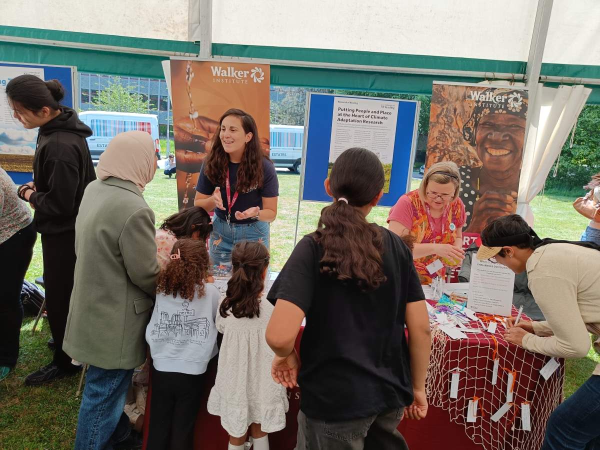 Lucia and Eme at the Community Fair c