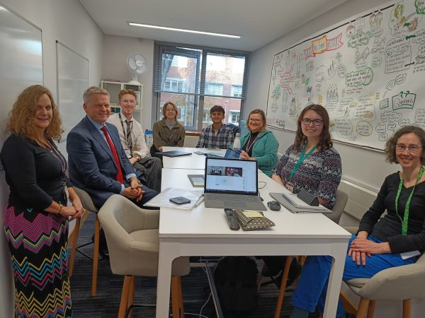 students attending the COPCAS studio with the Vice Chancellor