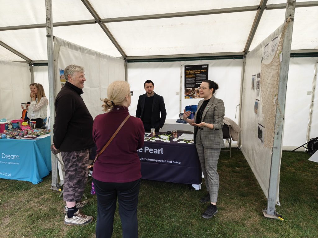 The Pearl team engaging with the Reading community